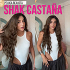 Peluca Realista Shak castaña