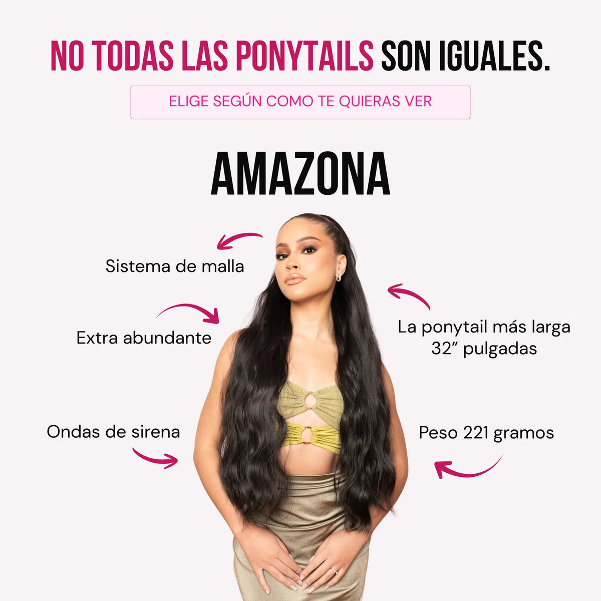 Ponytail Ponytail Malla AMAZONA32” — imagen 34 de 36