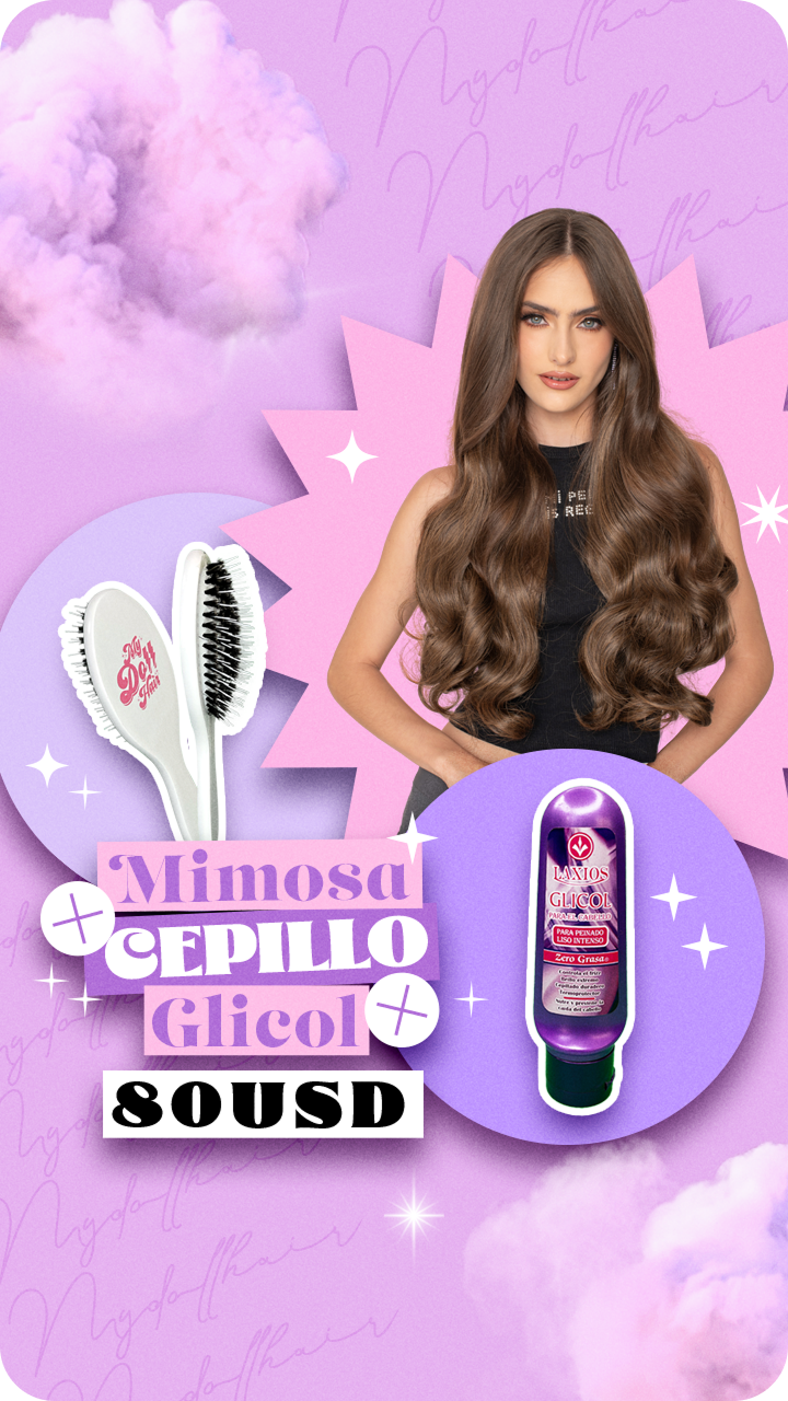 Mimosa + cepillo + glicol