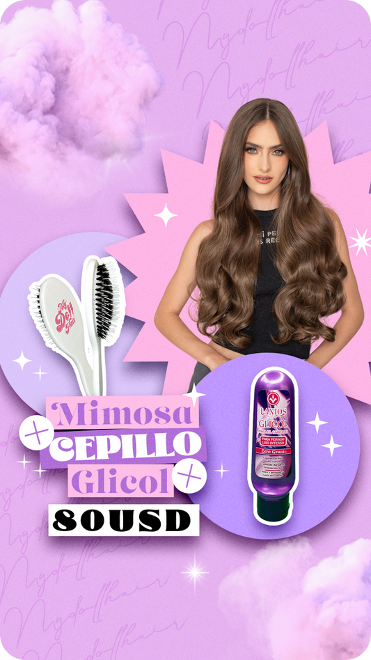 Mimosa + cepillo + glicol