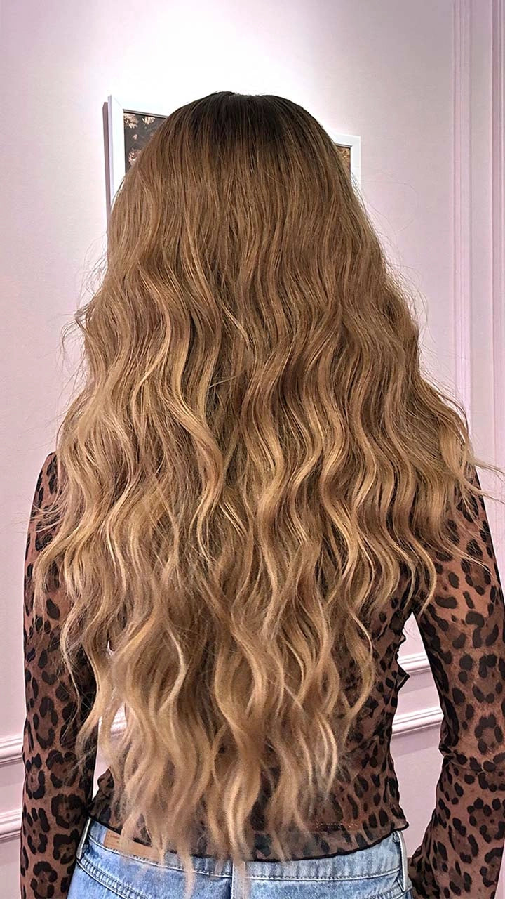 Peluca Realista, Lace 13x6, Long, Rubio Miel, Onda Sirena