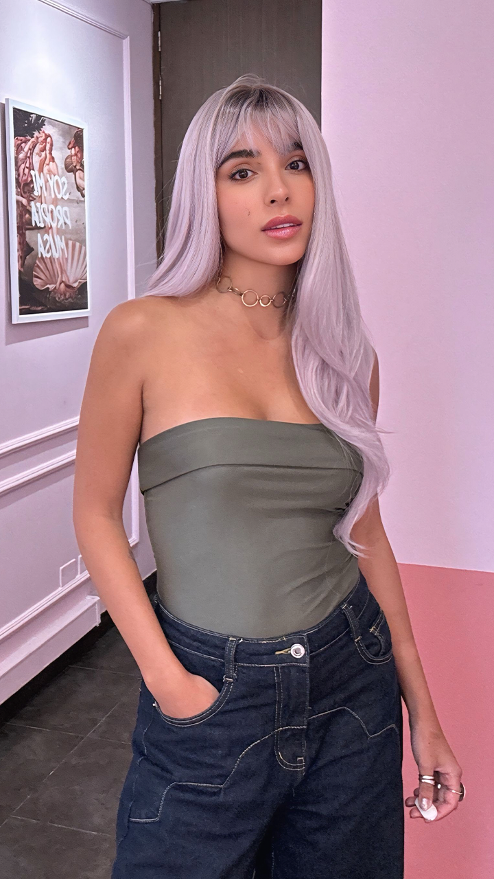 Peluca de Capul, Long, Lavanda