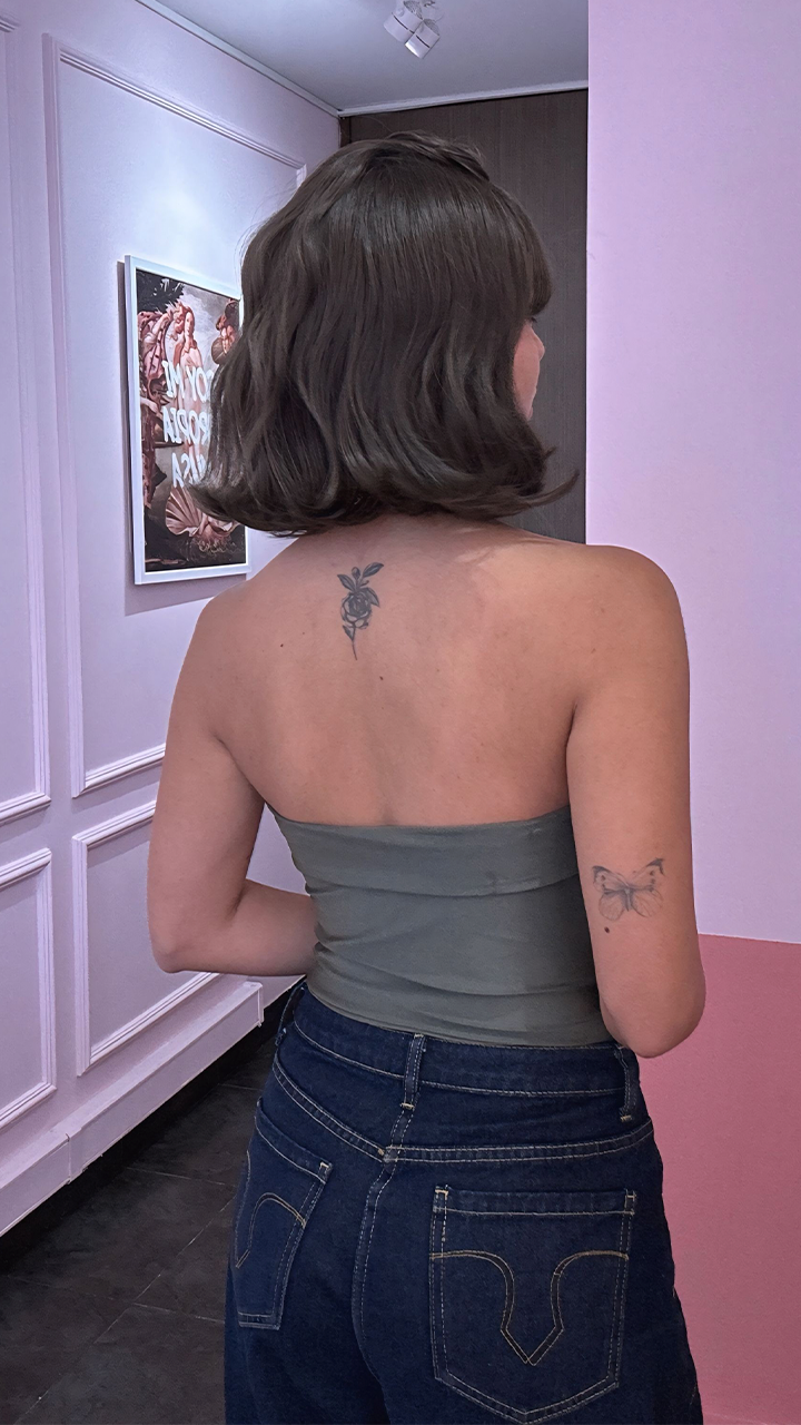 Peluca de Capul, Mini, Corte Bob Ondulado, Castaño