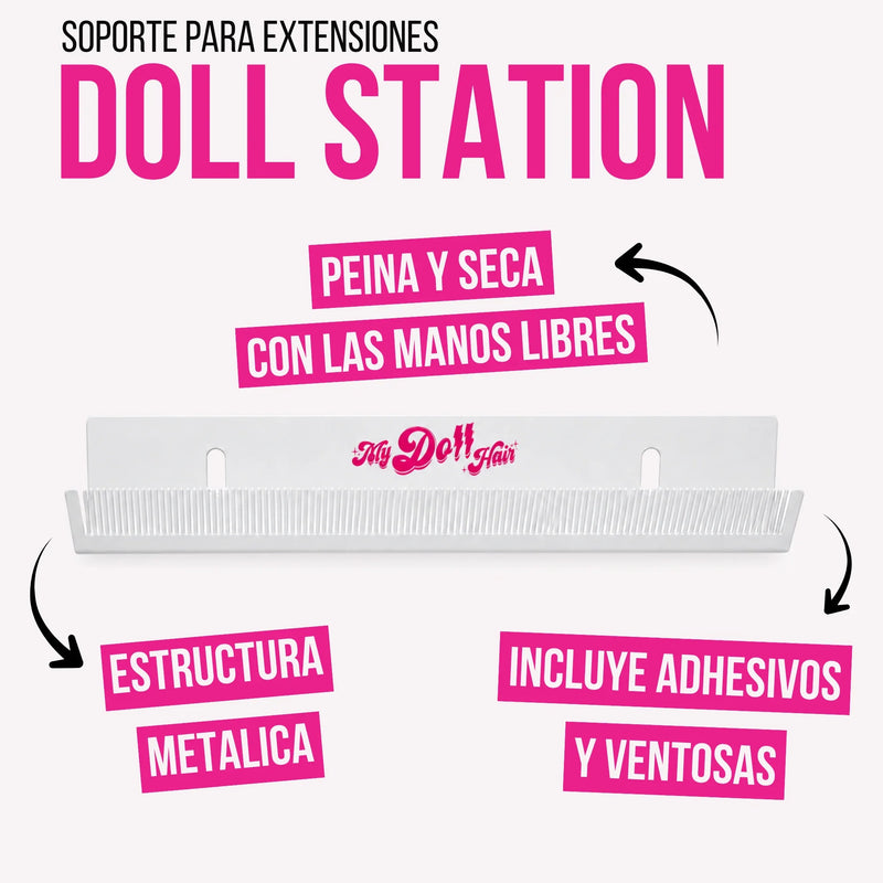 Doll Station, soporte metálico para extensiones de My Doll Hair