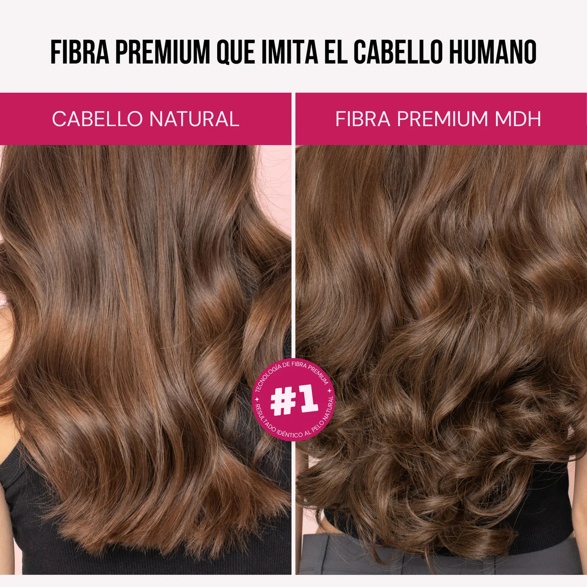 Extensiones Mimosa 20" de MyDollHair — fibra premium que imita el cabello humano